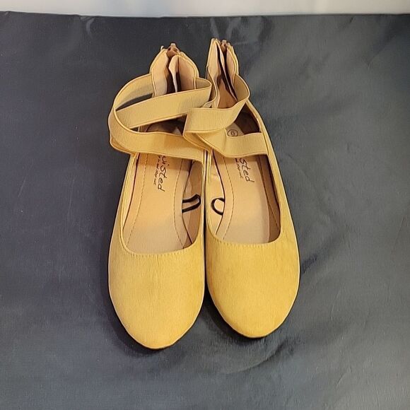 BRAND NEW TWISTED SLIP IN  STEP OUT  ELASTIC CROSS STRAP CLOSED TOE BALL… - Picture 3 of 14